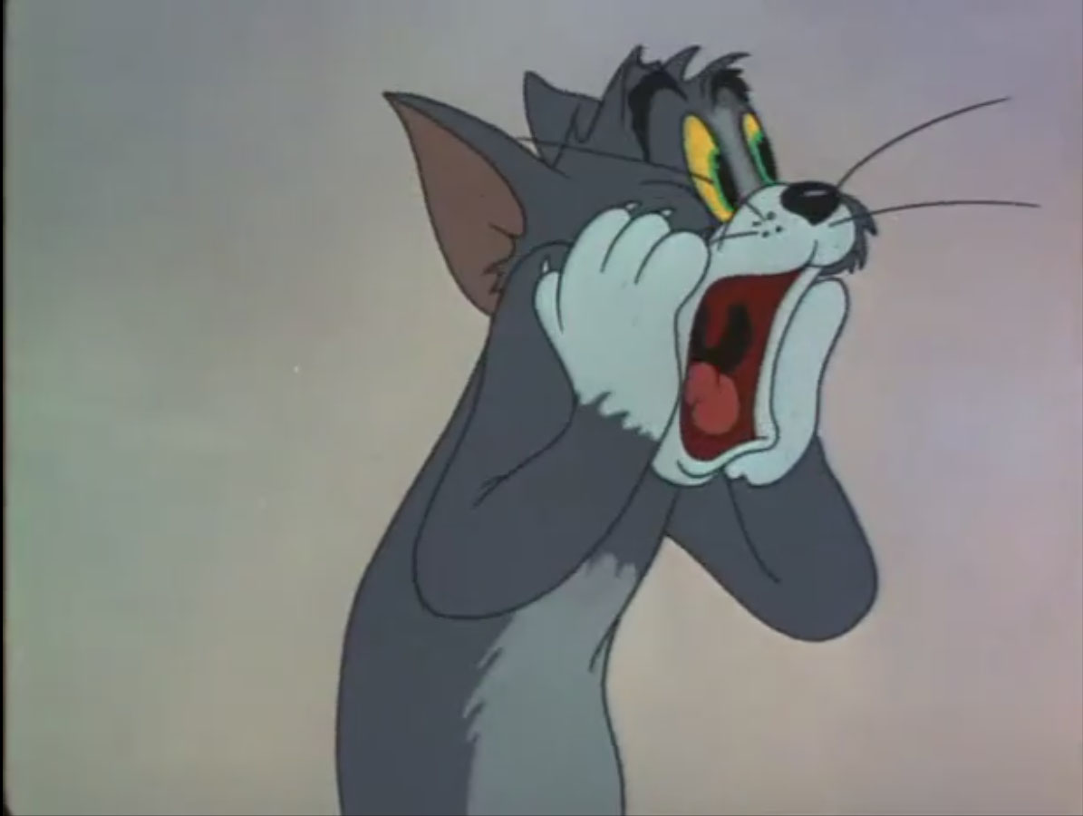 Blank Shocked Tom And Jerry Meme Template