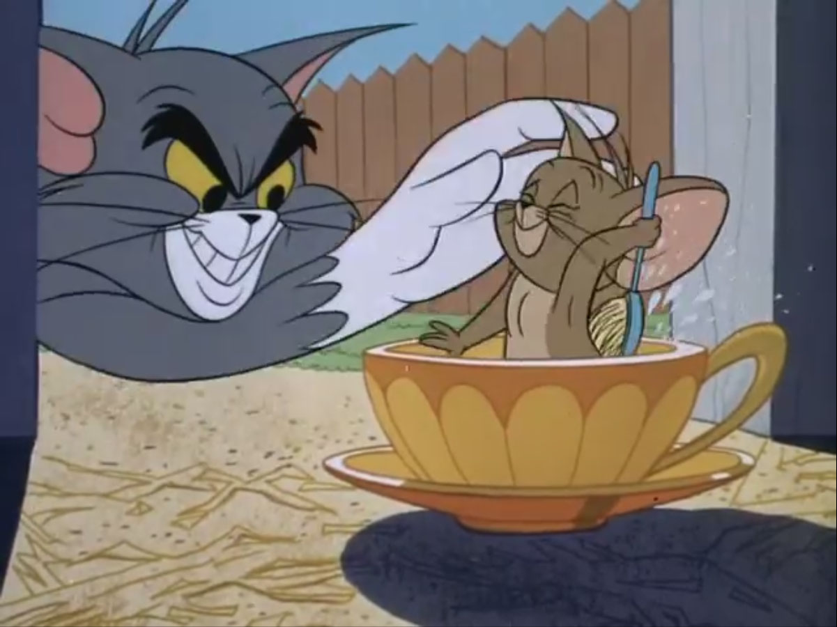 Smiling: Tom and Jerry Cartoon Images | Tom and Jerry Smiling Scene ...